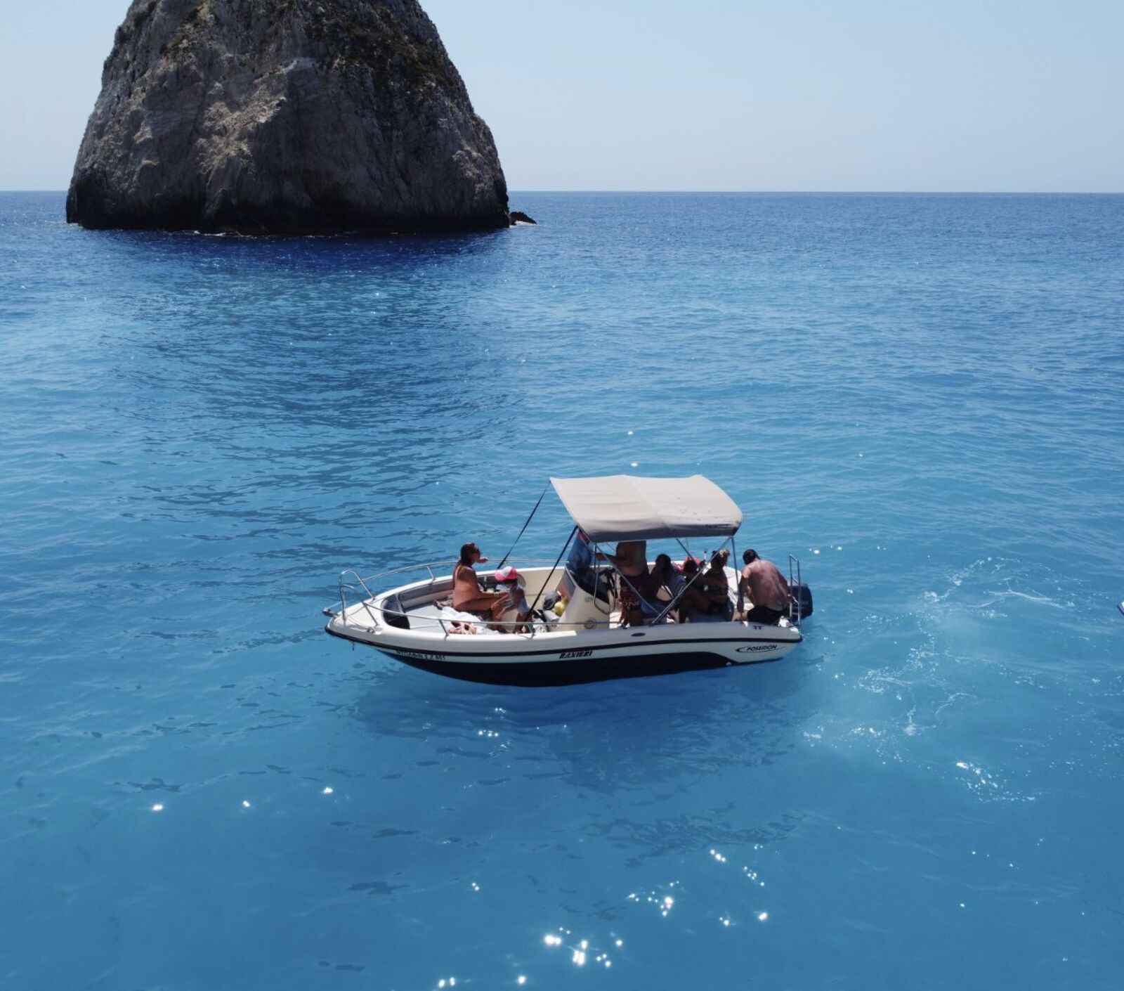 Self-drive boat in Zakynthos